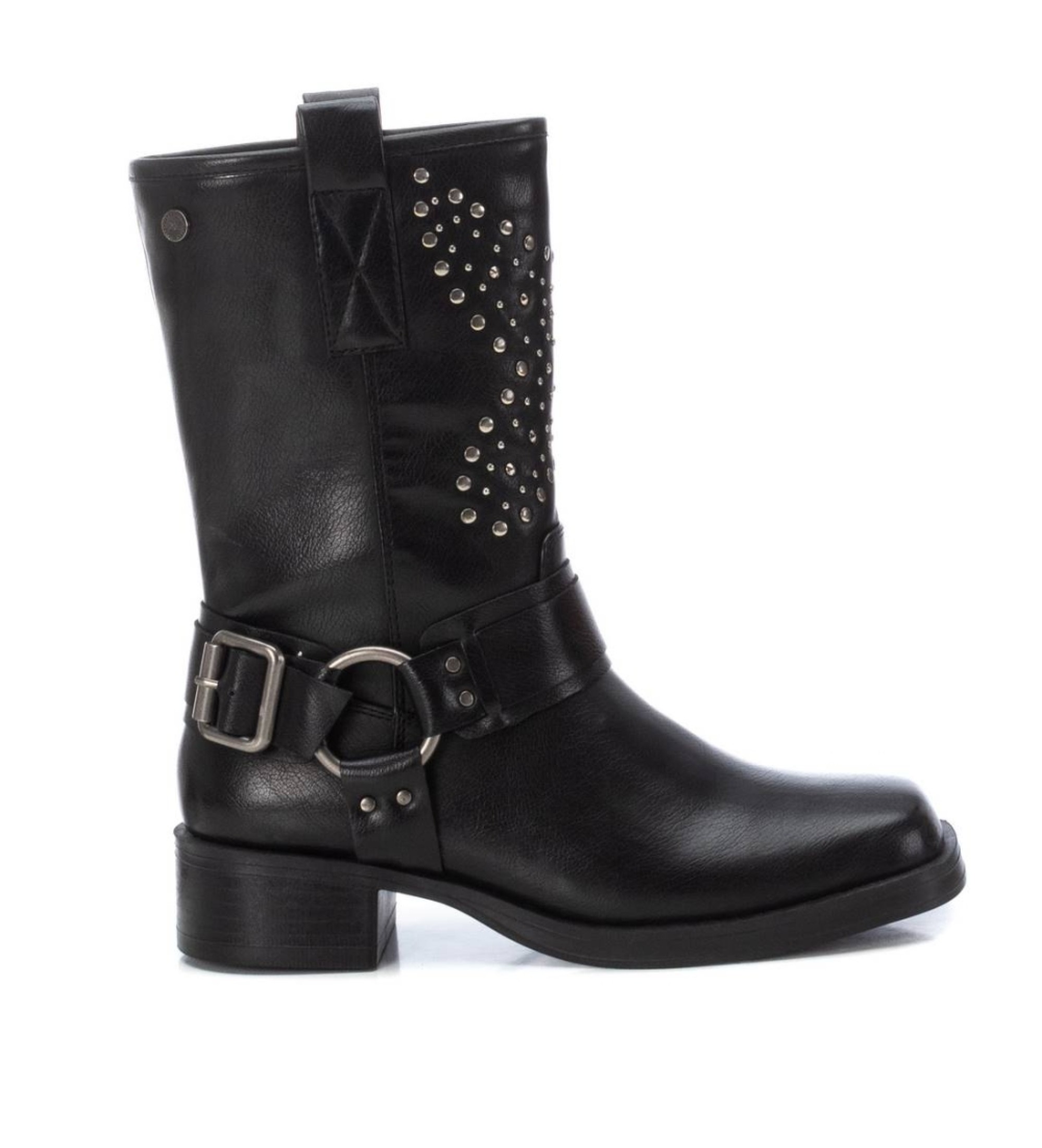 Xti für Damen. 14299903-NEGRO Stiefelette 142999 schwarz (37), 3 bis 5 cm, Reißverschluss, Lässig