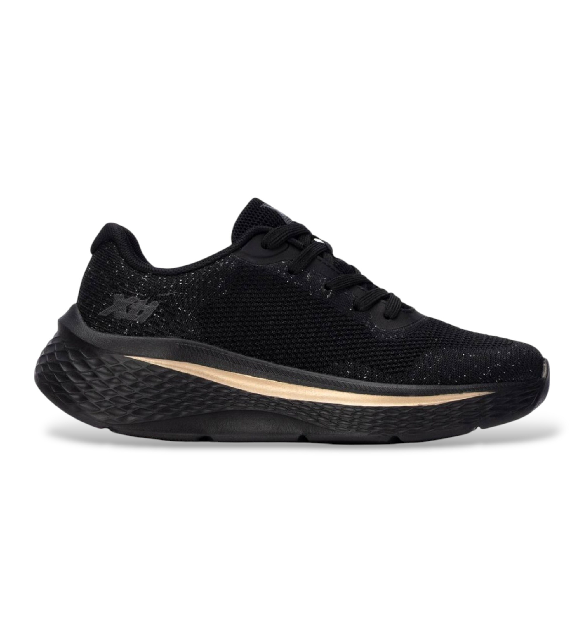 Xti für Damen. 14612001-NEGRO Sneaker 146120 schwarz (41), Wohnung, Schnürsenkel, Lässig, Sportlich, Masche