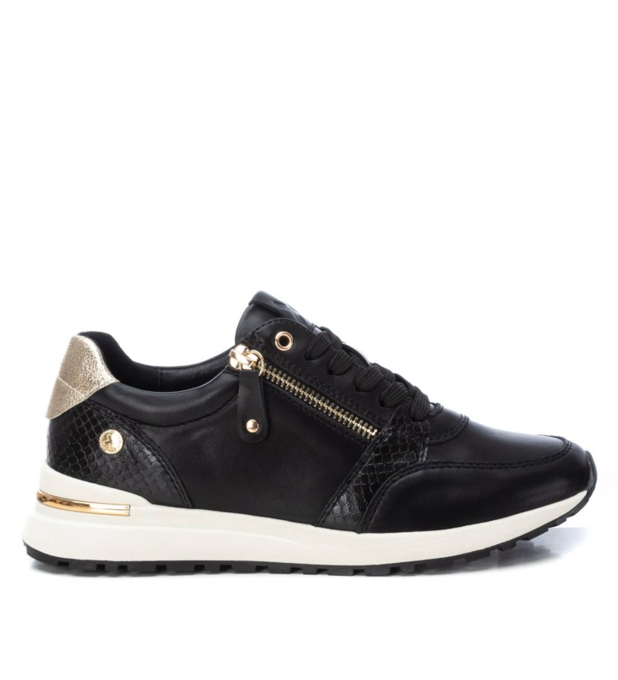 Xti für Damen. 14320201-NEGRO Turnschuhe 143202 schwarz (37), Wohnung, Reißverschluss, Lässig