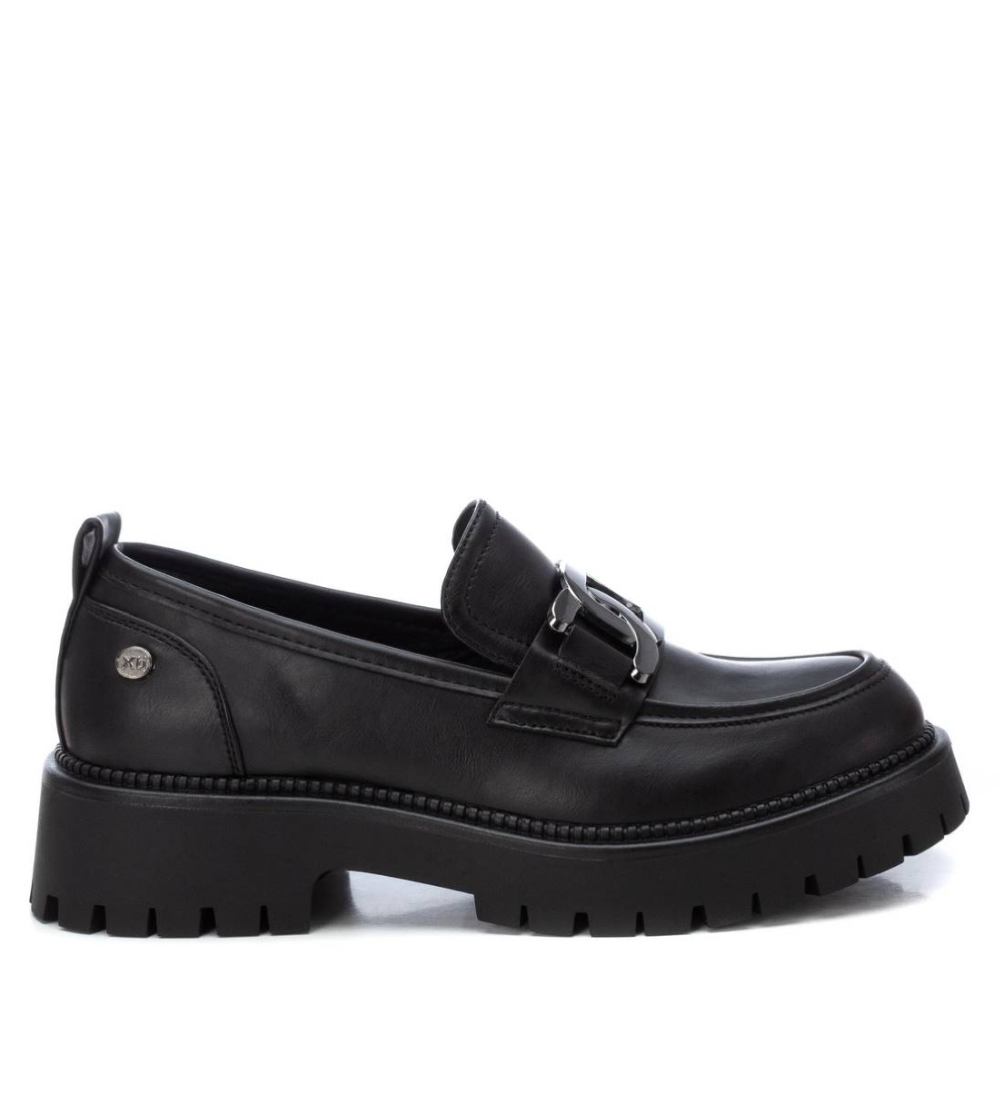 Xti für Damen. 14329102-NEGRO Mokassins 143291 schwarz (40), 3 bis 5 cm, Keine, Lässig