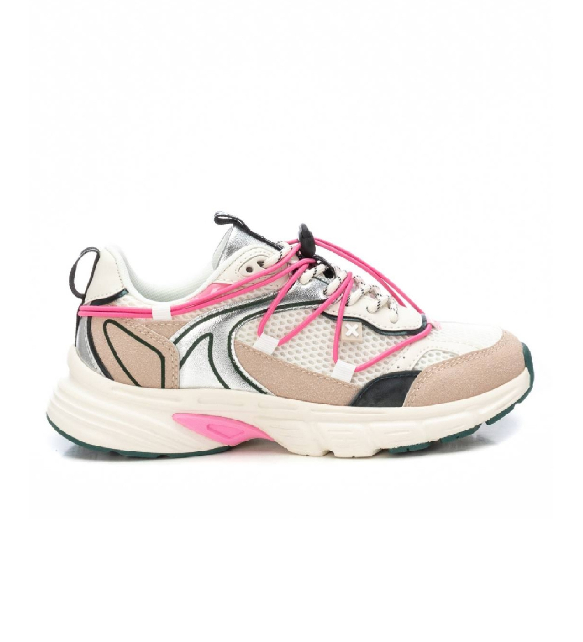 Xti für Damen. 14405203-NUDE Turnschuhe 144052 mehrfarbig (36), Wohnung, Schnürsenkel, Lässig, Sportlich, Multisport