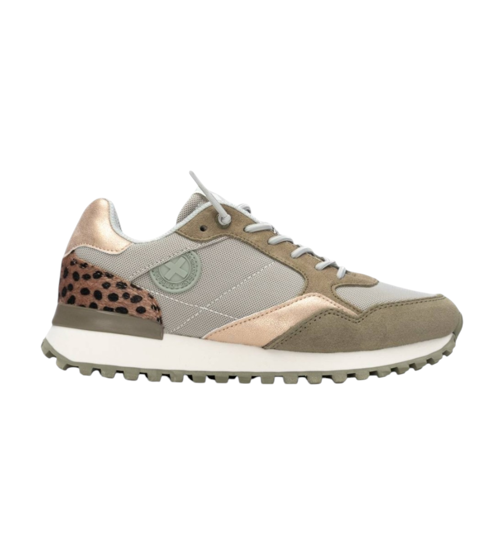 Xti für Damen. 14416103-KAKI Turnschuhe 144161 grün (36), Wohnung, Schnürsenkel, Lässig