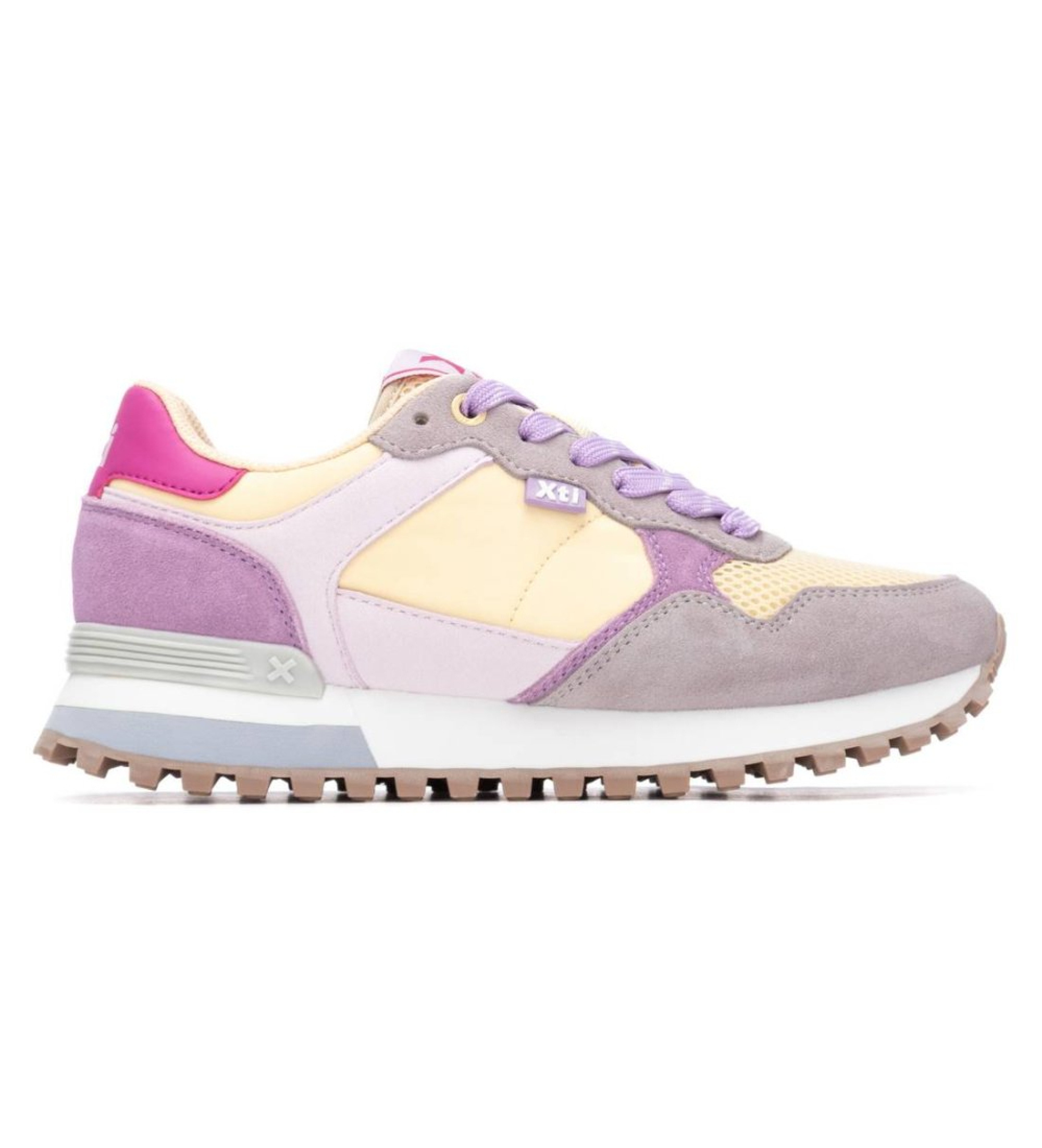 Xti für Damen. 14505001-HIELO Turnschuhe 145050 gelb (36), Wohnung, Schnürsenkel, Lässig