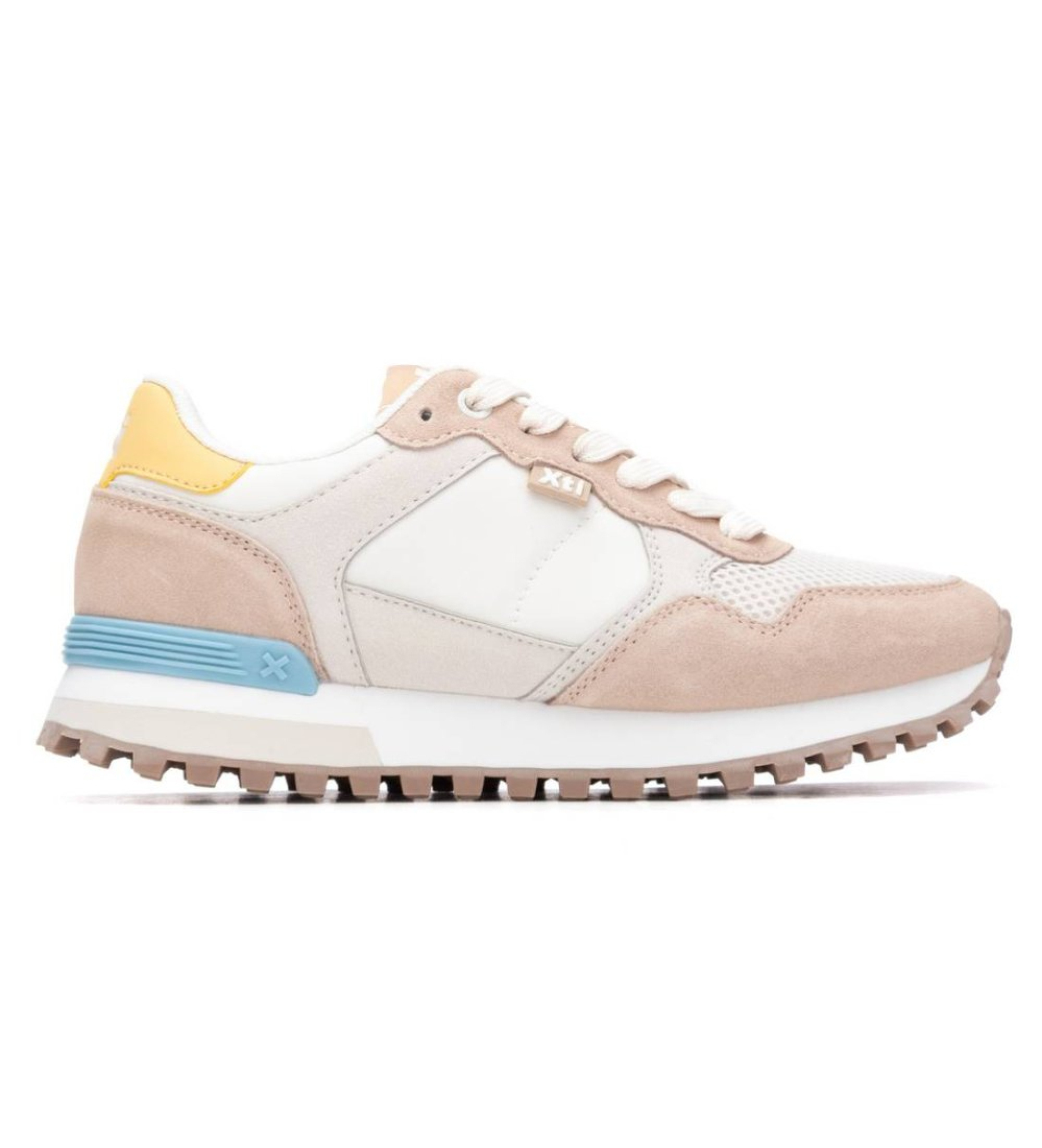 Xti für Damen. 14505008-BEIGE Turnschuhe 145050 beige (37), Wohnung, Schnürsenkel, Lässig