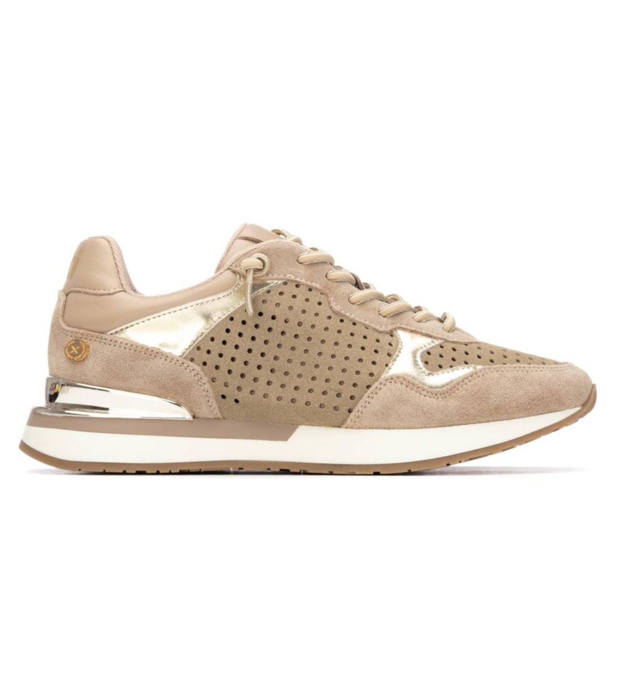 Xti für Damen. 14519801-TAUPE Turnschuhe 145198 braun (37), Wohnung, Schnürsenkel, Lässig