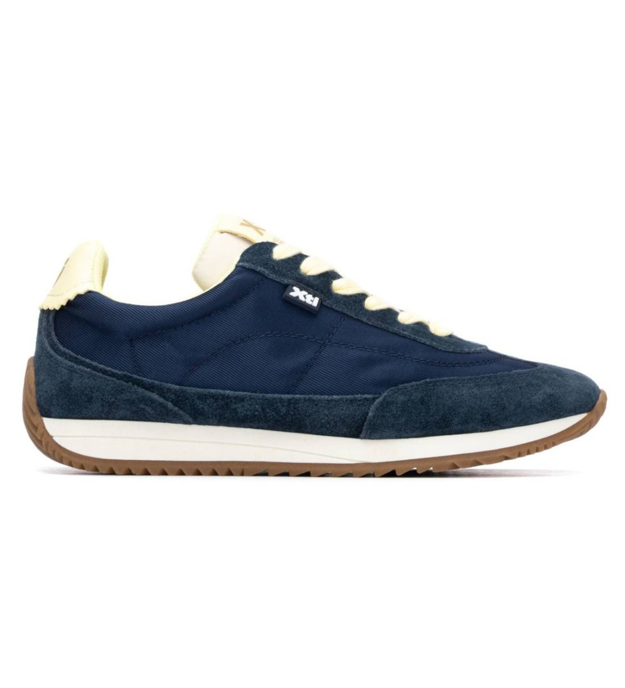 Xti für Damen. 14520901-NAVY Turnschuhe 145209 navy (37), Stoff, Wohnung, Schnürsenkel, Lässig, Marine