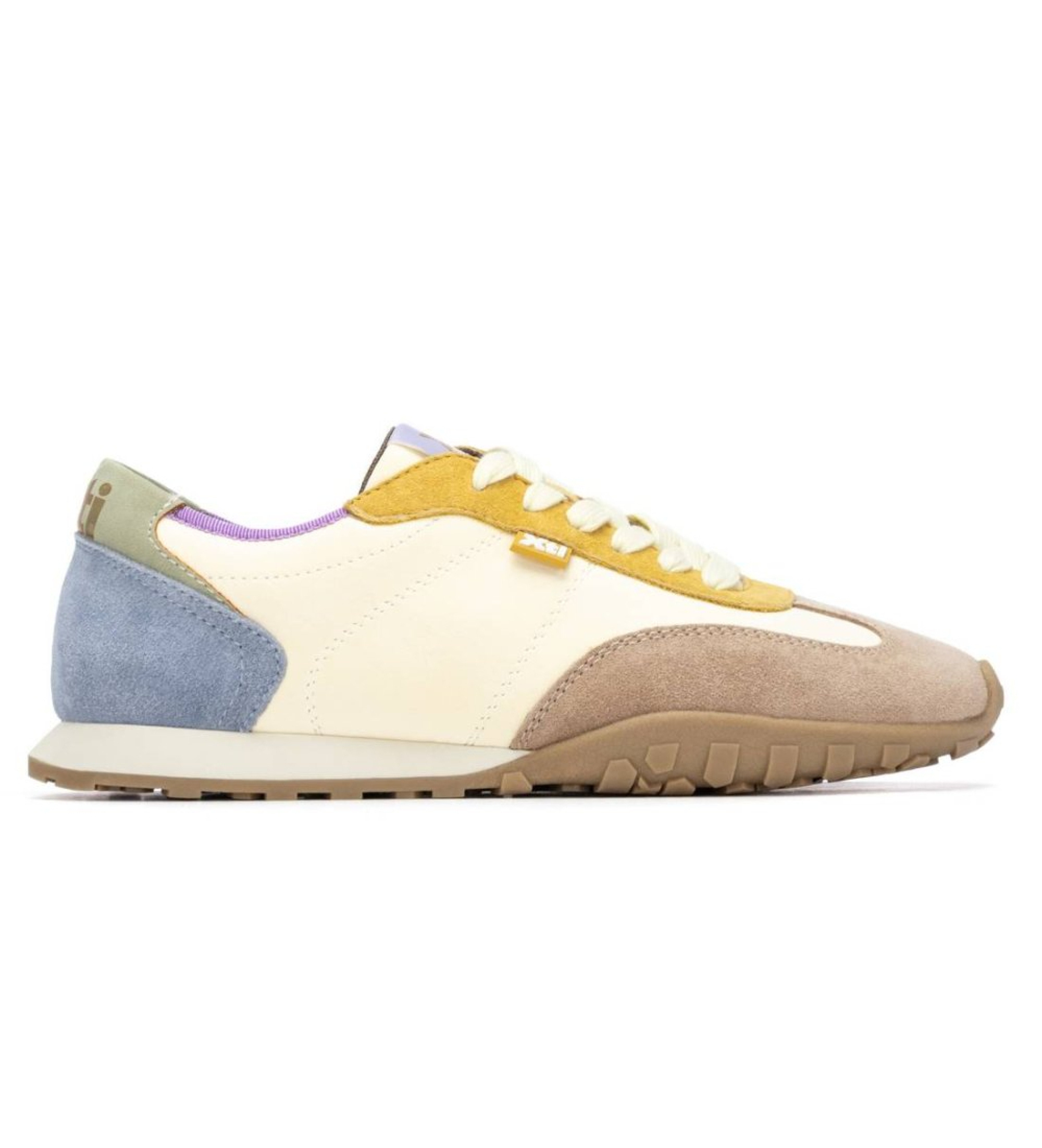 Xti für Damen. 14521301-AMARILLO Turnschuhe 145213 gelb (37), Stoff, Wohnung, Schnürsenkel, Lässig
