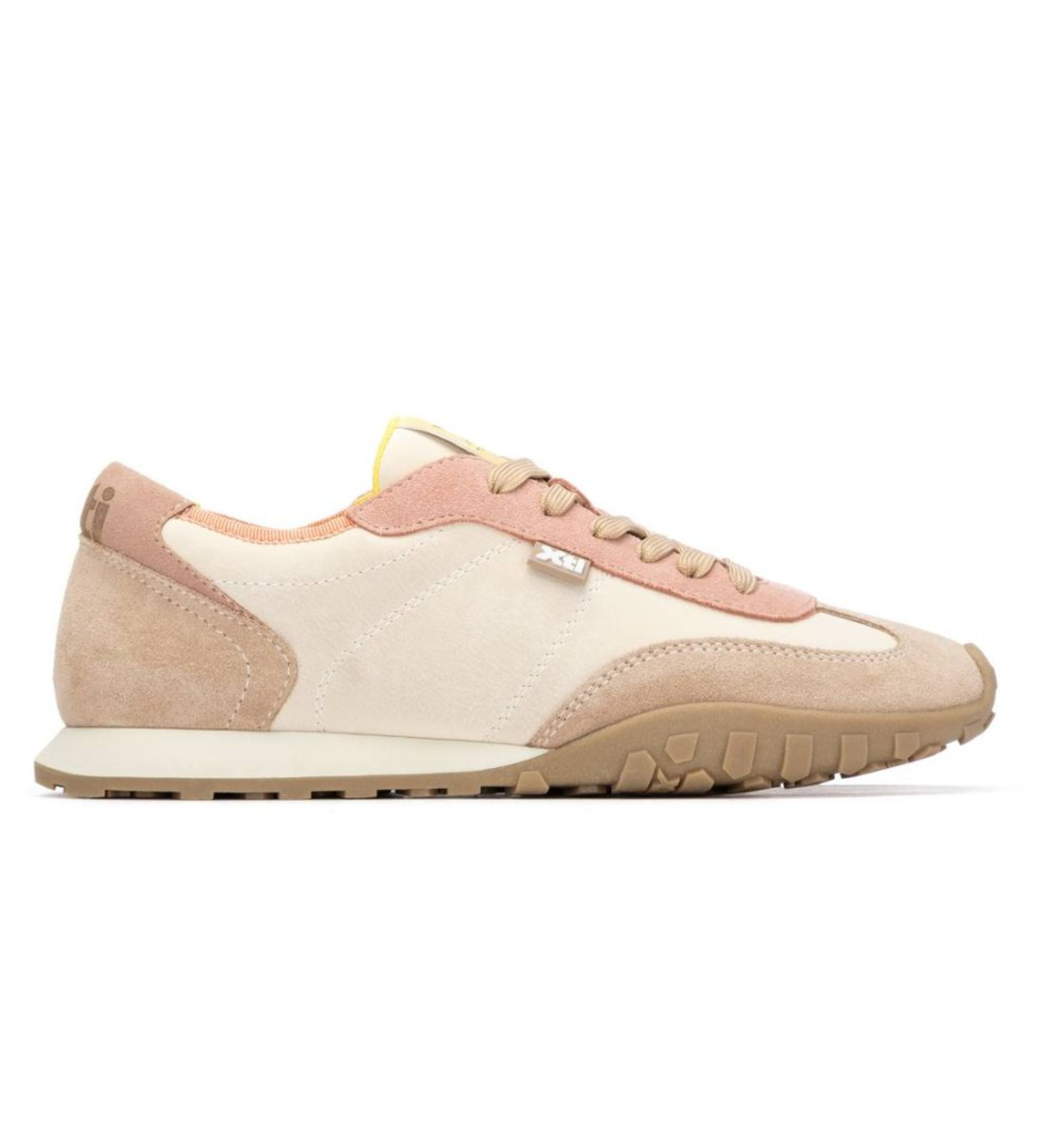 Xti für Damen. 14521304-BEIGE Turnschuhe 145213 beige (36), Stoff, Wohnung, Schnürsenkel, Lässig