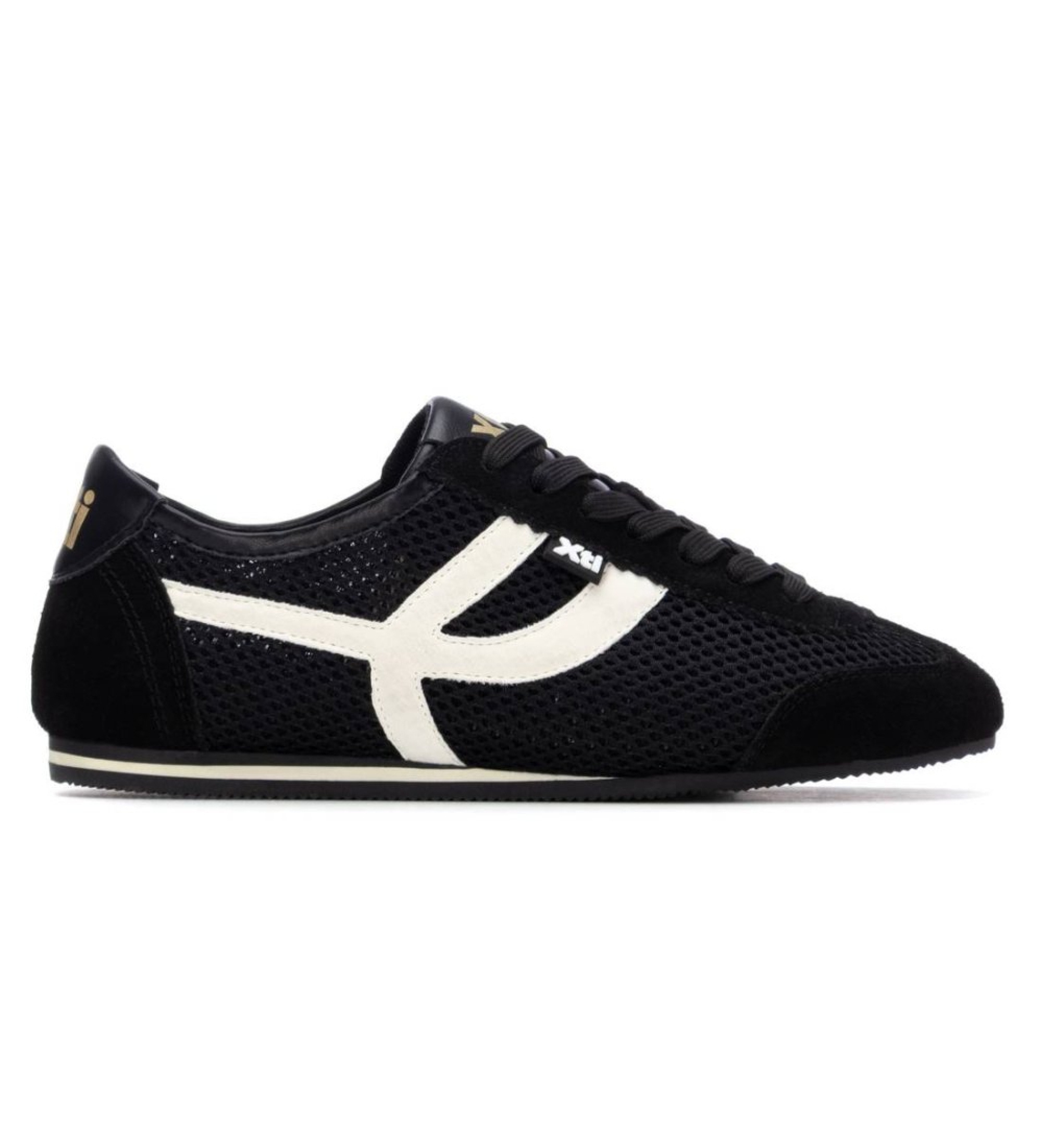 Xti für Damen. 14522904-NEGRO Turnschuhe 145229 schwarz (35), Wohnung, Schnürsenkel, Lässig