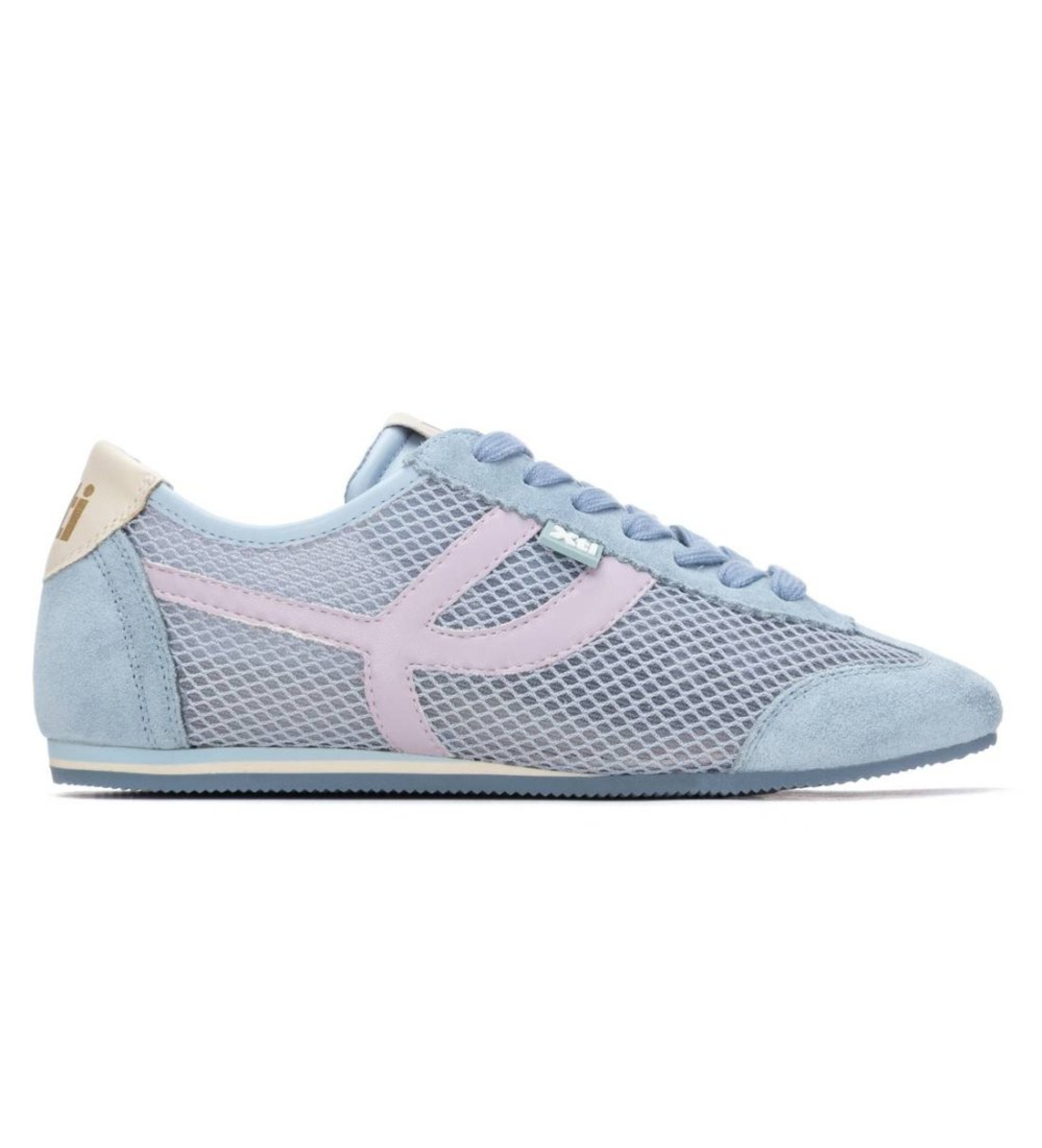 Xti für Damen. 14522911-CELESTE Turnschuhe 145229 blau (39), Stoff, Wohnung, Schnürsenkel, Lässig