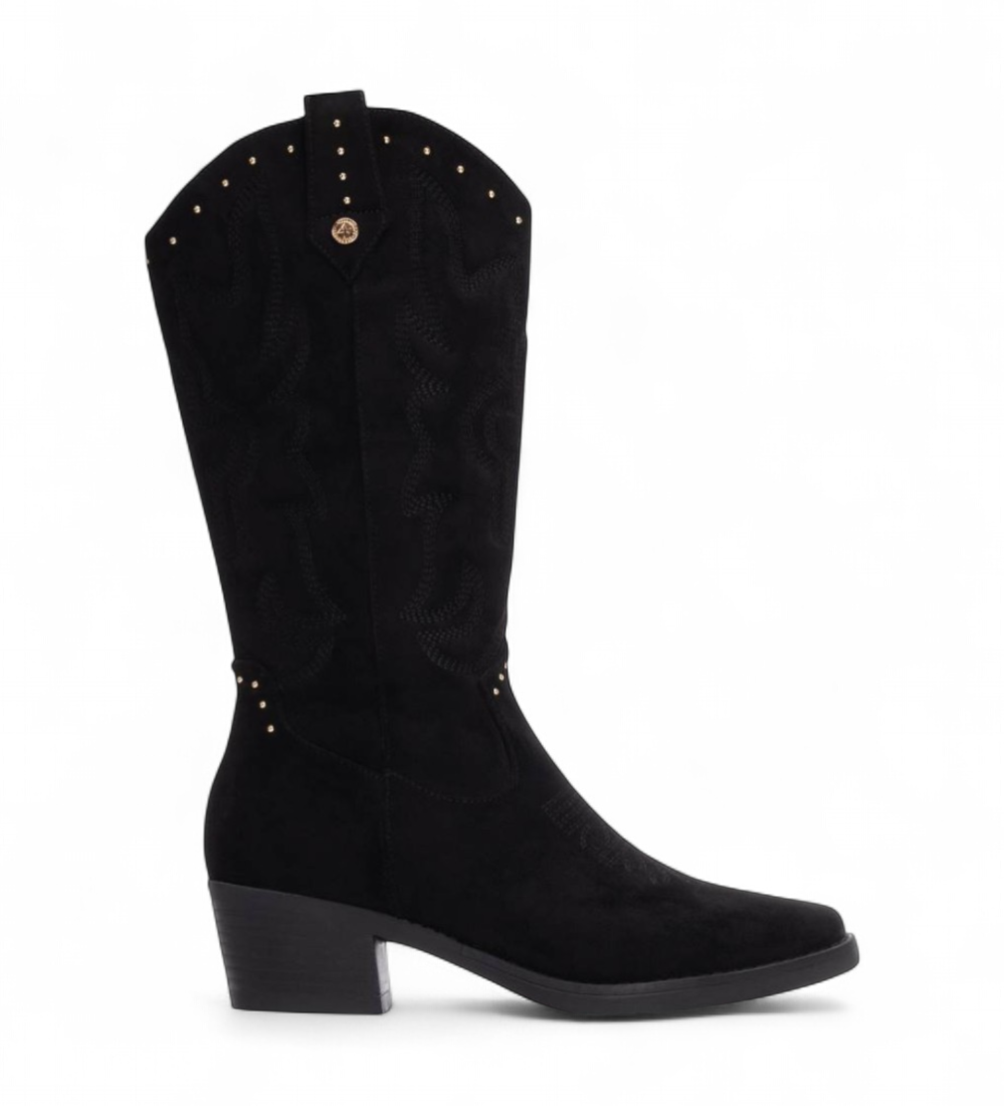 Xti für Damen. 13056901-NEGRO Stiefel 130569 schwarz (37), 3 bis 5 cm, Reißverschluss, Lässig