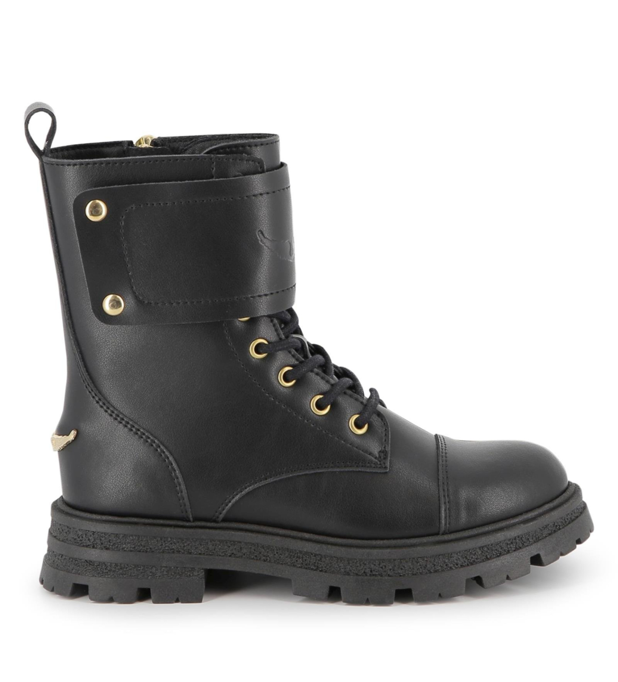 Zadig & Voltaire für Mädchen. X60492 Lässige Lederstiefeletten schwarz (35), Wohnung, Reißverschluss, Kinderbekleidung