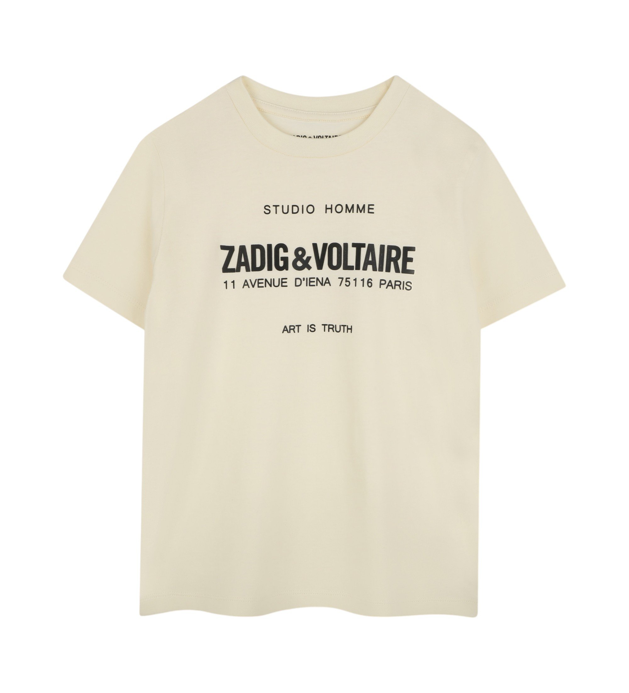 Zadig & Voltaire Unisex für Kinder. X60372 Kurzarm-T-Shirt weiß (8Y= 126cm), Lässig, Bio-Baumwolle, Nachhaltig, Kinderbekleidung