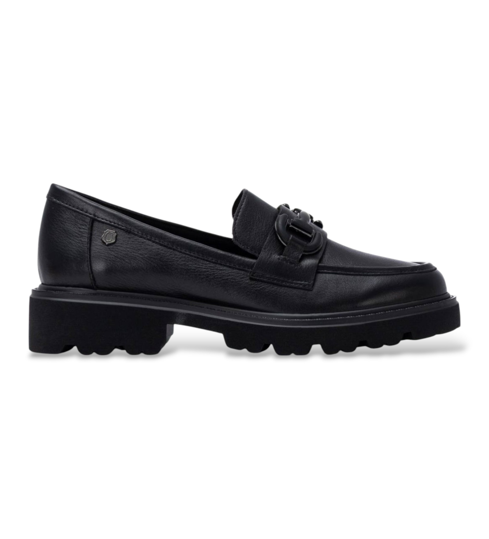 Carmela für Damen. 16433601-NEGRO Mokassins aus Leder 164336 schwarz (37), 3 bis 5 cm, Keine, Lässig, Klassisch