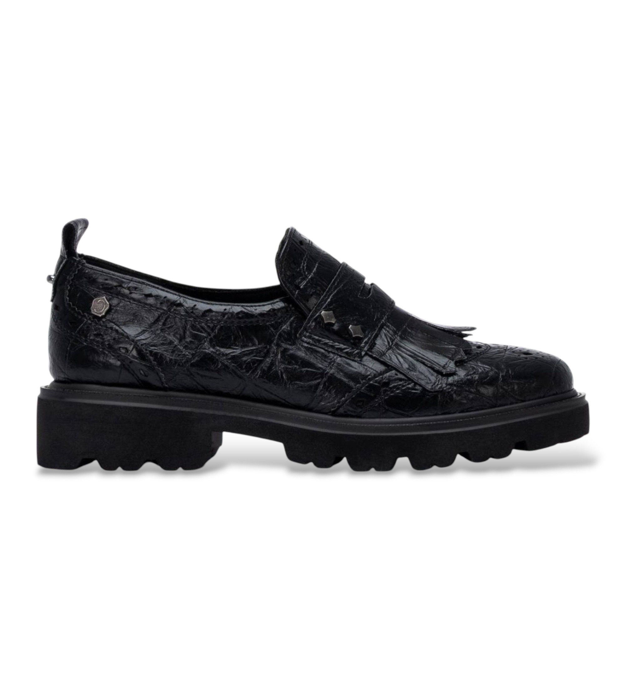 Carmela für Damen. 16435903-NEGRO Mokassins 164359 schwarz (39), 3 bis 5 cm, Keine, Lässig, Klassisch