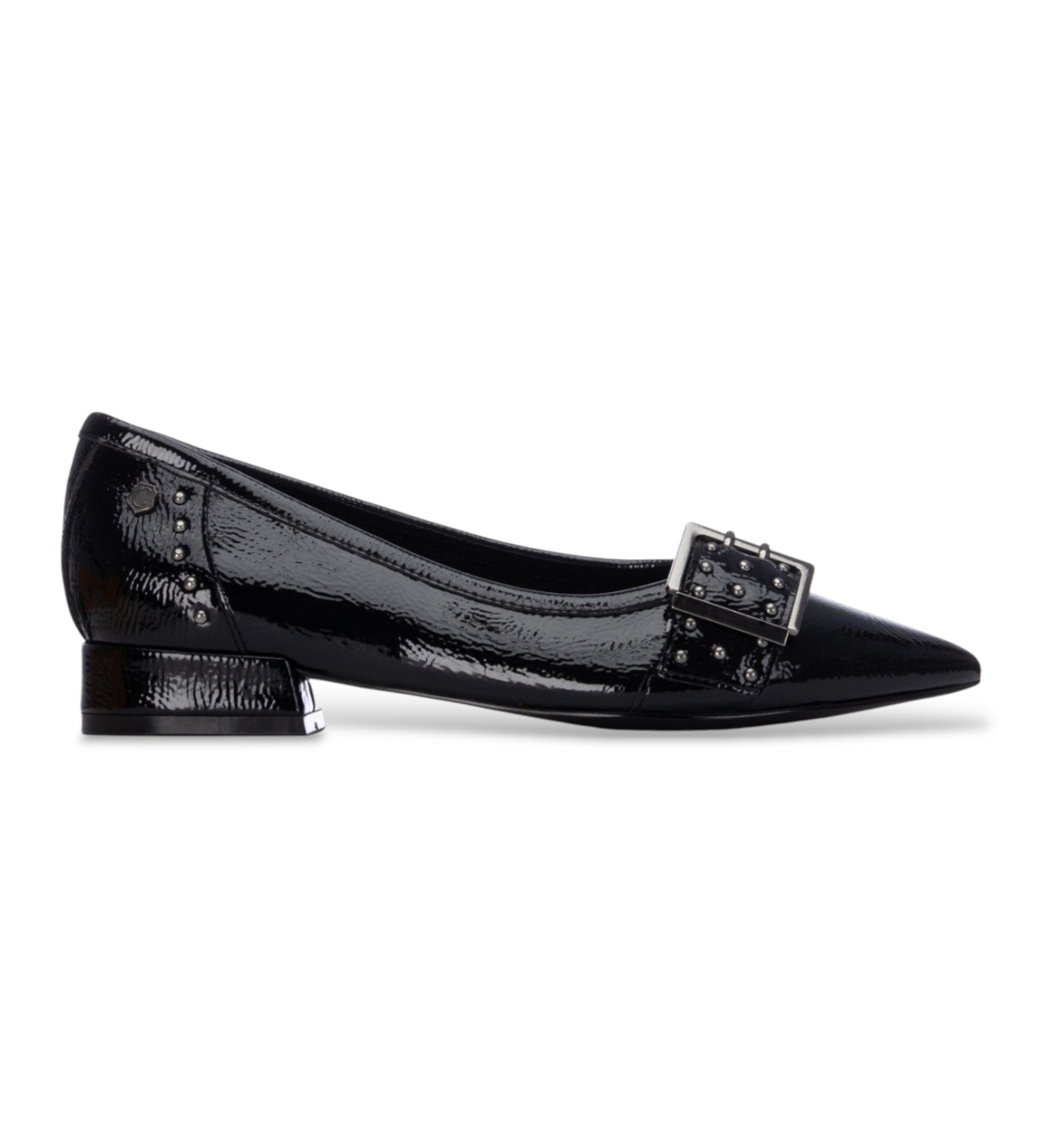 Carmela für Damen. 16439701-NEGRO Schuhe aus Leder 164397 schwarz (36), Wohnung, Keine, Lässig, Klassisch, Lackleder