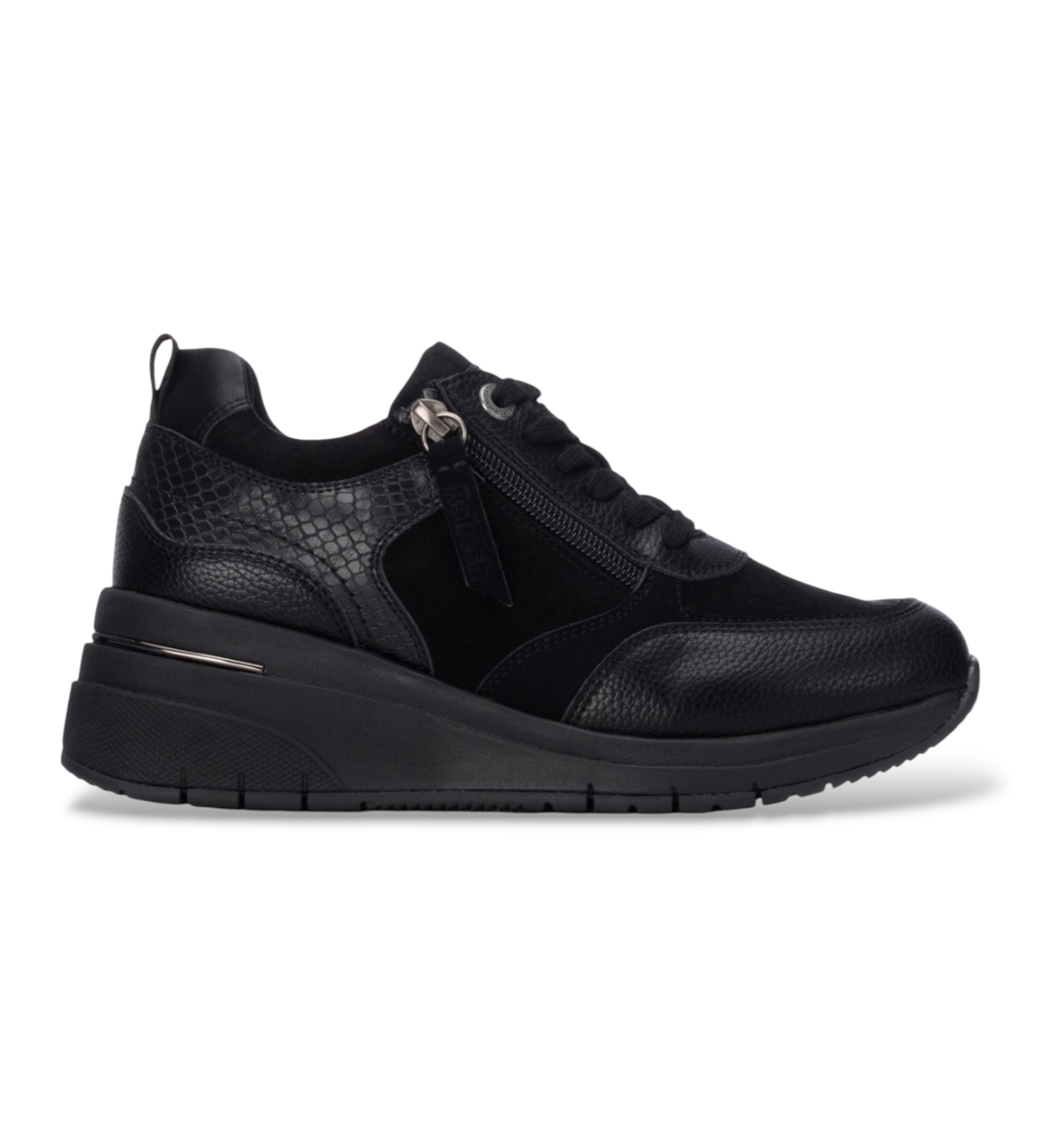 Refresh für Damen. 17617704-NEGRO Sneaker 176177 schwarz (39), 5 bis 8 cm, Reißverschluss, Lässig