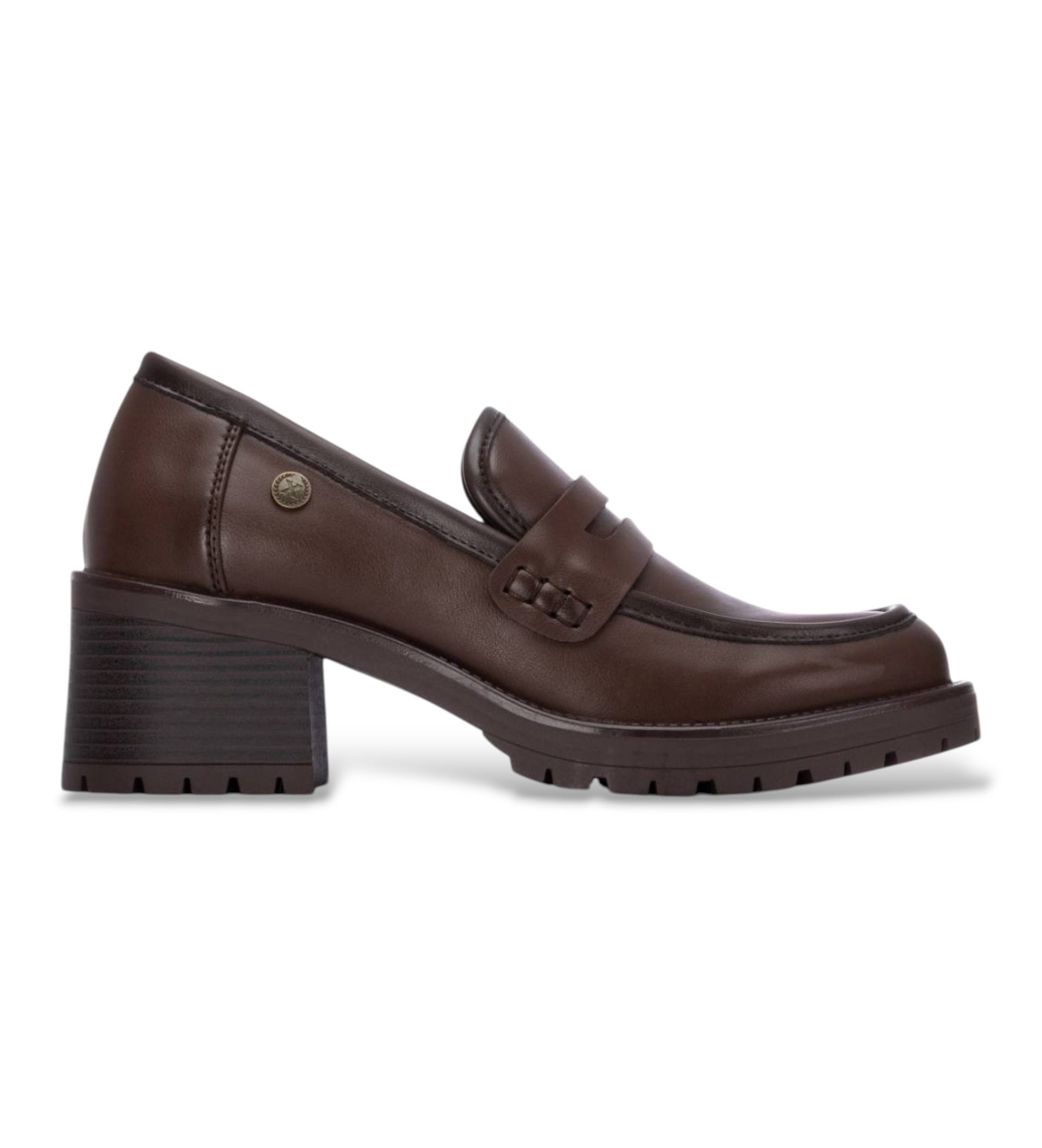 Xti für Damen. 14608402-MARRON Schuhe 146084 braun (38), 5 bis 8 cm, Keine, Lässig, Klassisch
