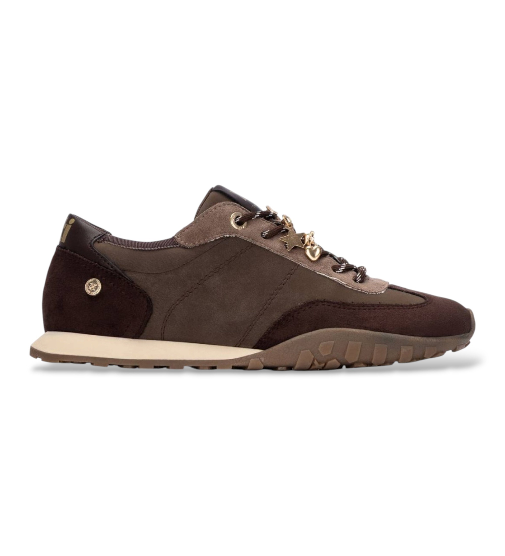 Xti für Damen. 14614603-MARRON Sneaker 146146 braun (36), Wohnung, Schnürsenkel, Lässig