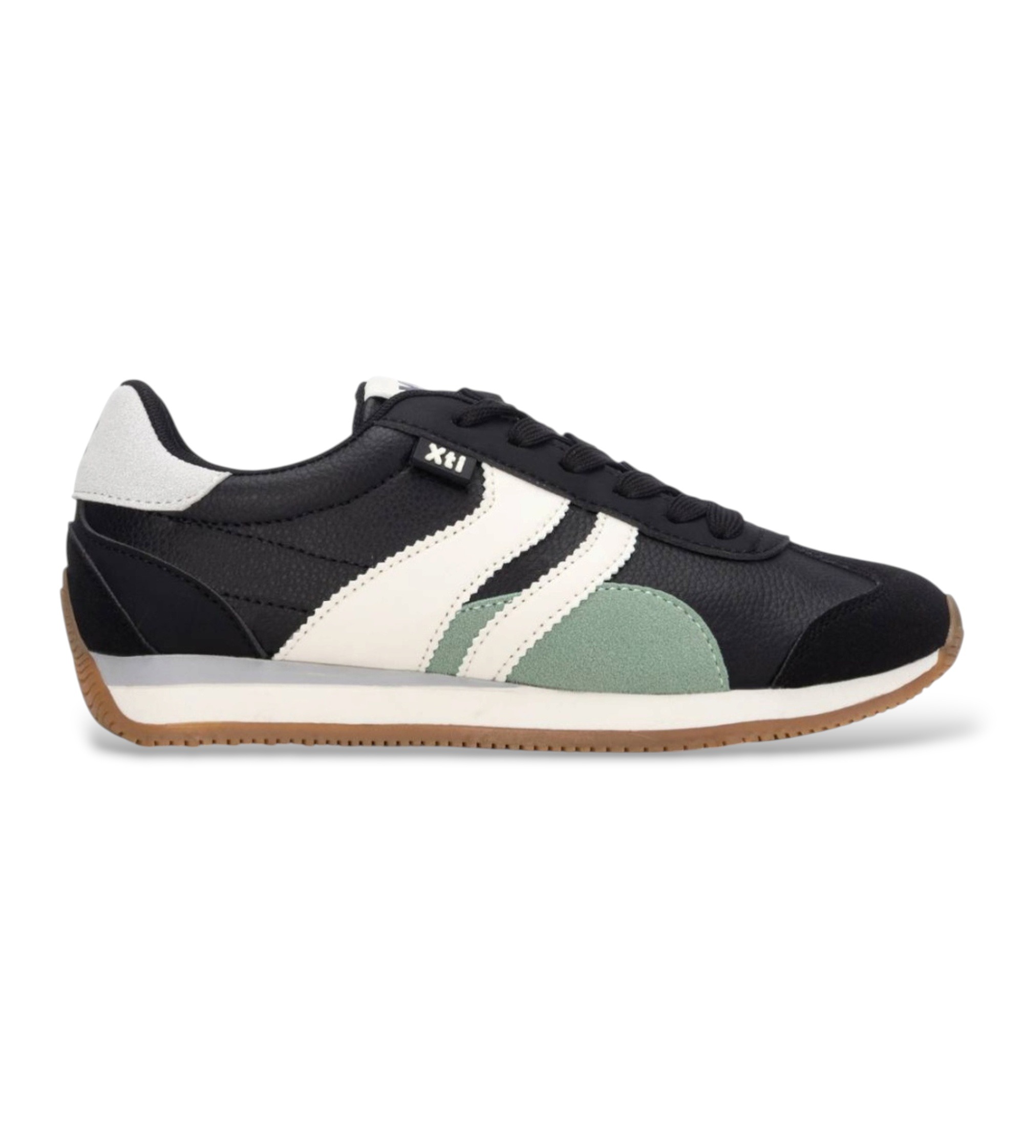 Xti für Damen. 14627504-NEGRO Sneaker 146275 schwarz (36), Wohnung, Schnürsenkel, Lässig