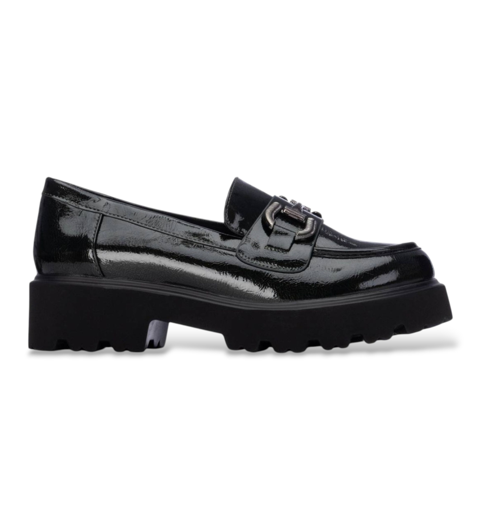 Xti für Damen. 14643302-KAKI Mokassins 146433 grün (40), 3 bis 5 cm, Keine, Lässig, Lackleder
