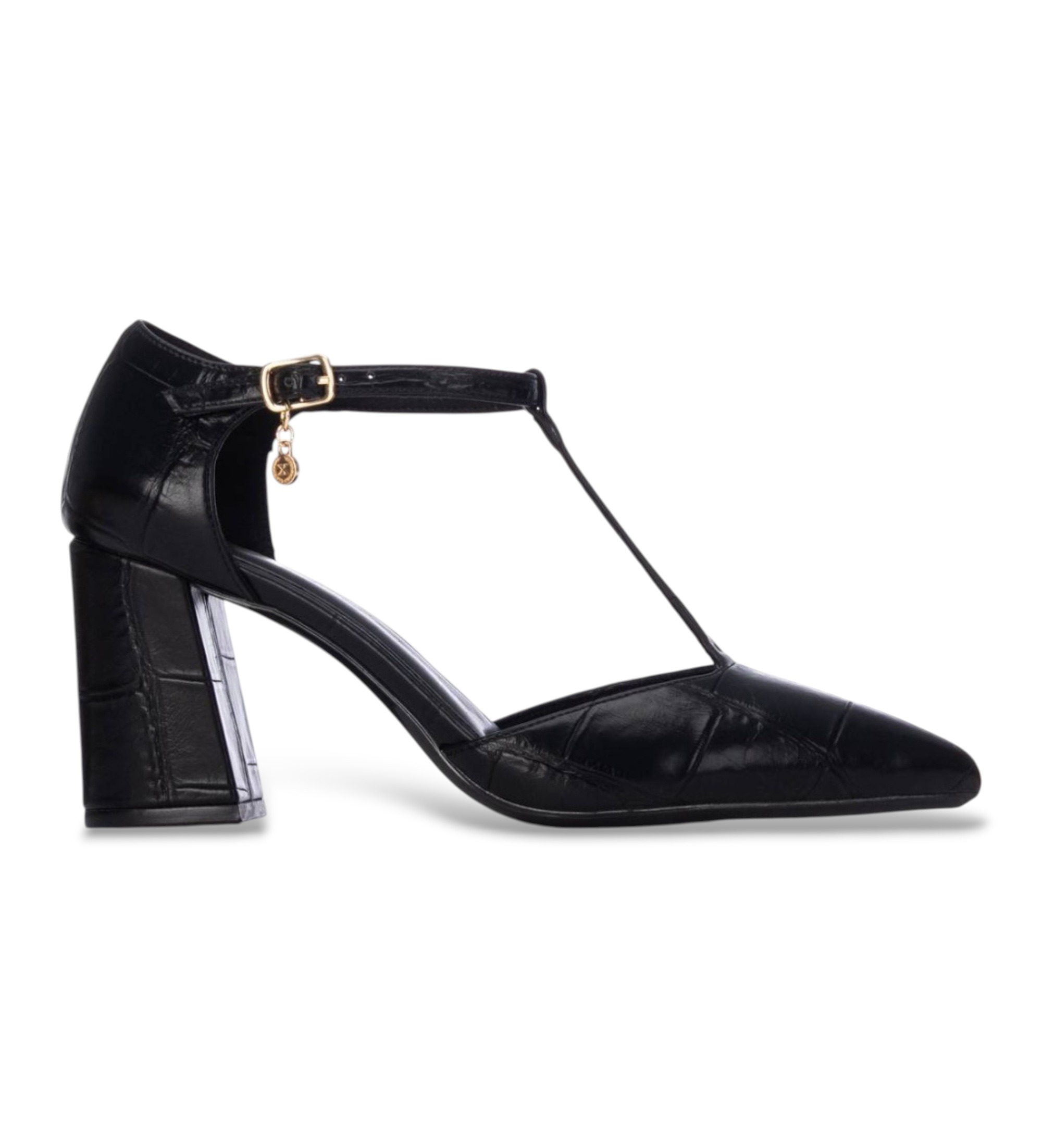 Xti für Damen. 14644202-NEGRO Schuhe 146442 schwarz (37), 5 bis 8 cm, Schnalle, Lässig, Klassisch