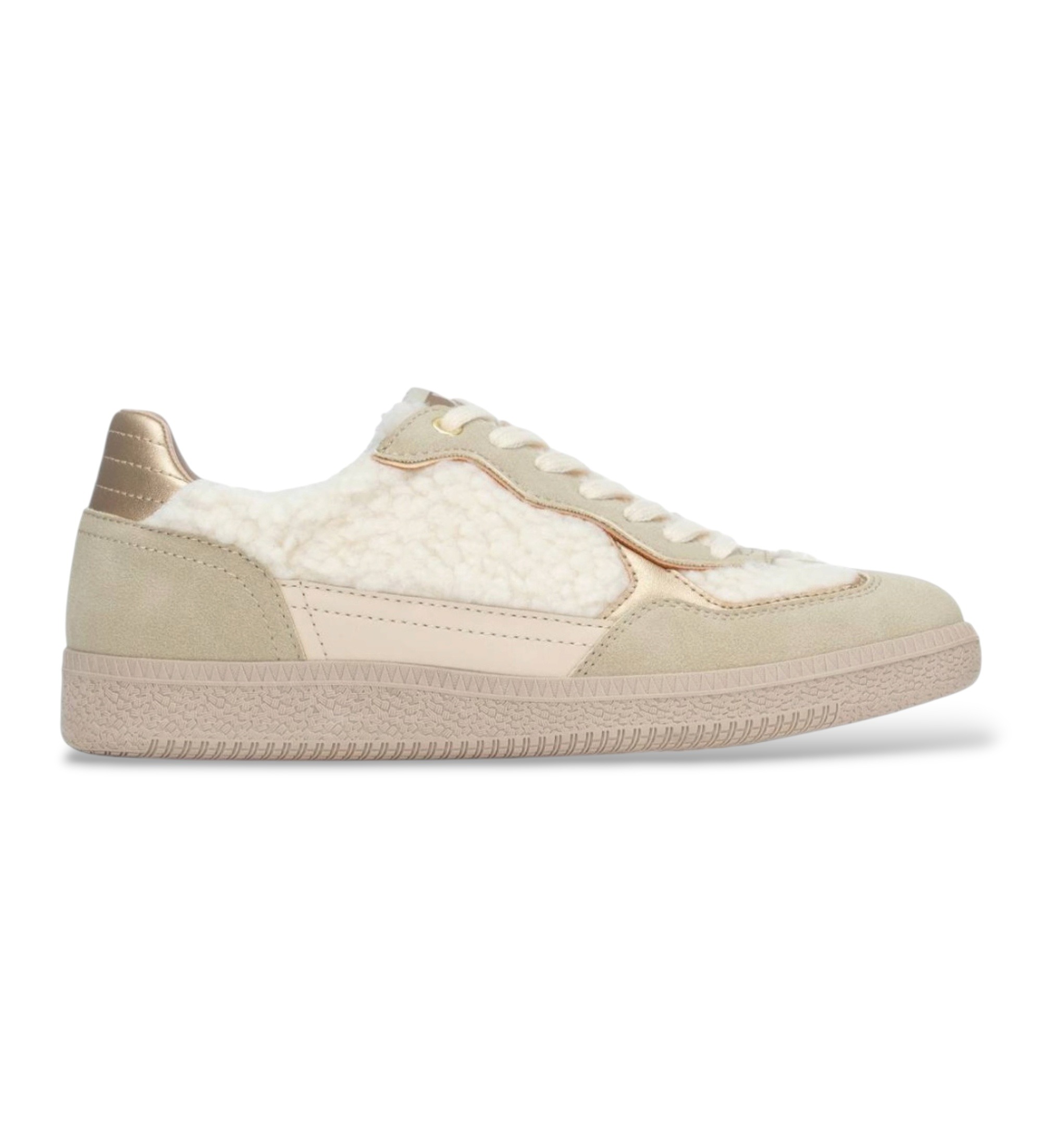 Xti für Damen. 14649404-BEIGE Sneaker 146494 beige (40), Wohnung, Schnürsenkel, Lässig
