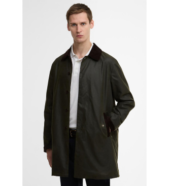 Baracutatil mænd. BRCPS1157UT2743 Barbour x Tyne Waxed Coat mørkegrøn (L), Casual, Bomuld