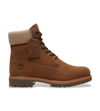 Timberland para hombre. TB0A6G1RES41 Botas de Piel 6-Inch Premium impermeables marrón (45 W), Plano, Ante, Cordones, Casual