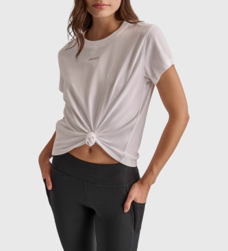 DKNY para mujer. DP4T9994 Camiseta con tachuelas blanco (S), Casual, Algodón, Manga corta