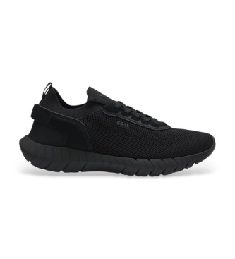 BOSS para hombre. 50563857 Zapatillas Motion negro (41), Plano, Cordones, Casual