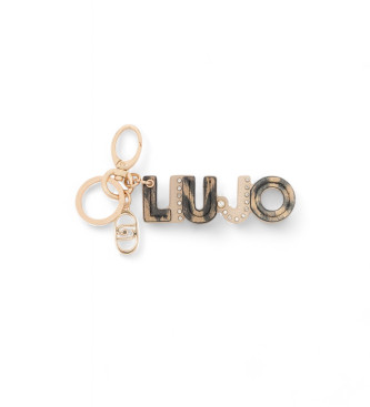 Liu Jo para mujer. AF5209-E0419 Llavero dorado (OSFA), Casual, Poliéster