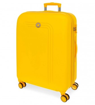 Movom unisex. 5999267 Maleta Mediana Riga Rígida 70cm Amarillo (OSFA), Casual, Sintético, ABS/Policarbonato, Mediano, Movom outlet 2024.