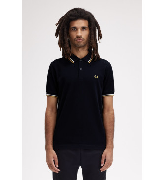 Fred Perry para hombre. M3600 Polo Twin Tipped marino (S), Casual, Algodón, Manga corta