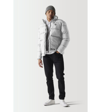 11 Degrees para homem. 11D3773-002 Casaco acolchoado com painel branco (M), Casual, Poliéster, Manga comprida