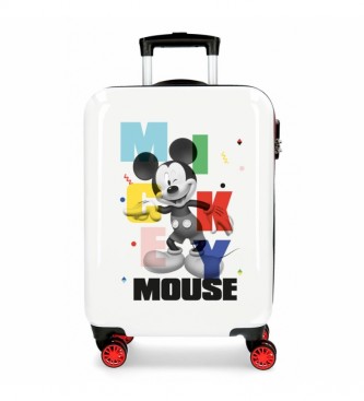Joumma Bags. Mickey's Party Suitcase Branco, Vermelho -38x55x20cm