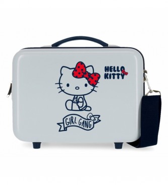 Joumma Bags para niña. 4233923 Neceser ABS Girl Gang Hello Kitty adaptable a trolley azul Claro -29x21x15cm- (OSFA), Casual, ABS/Policarbona