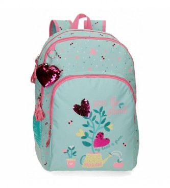 Movom para niños. Mochila Escolar Flower Pot Dos Compartimentos Adapta