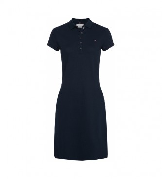 Tommy Hilfiger para mujer. WW0WW24973 Vestido estilo polo Heritage Slim marino (XS), Casual, Algodón, Manga corta