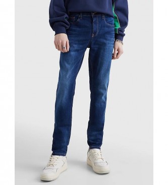 Tommy Jeans para hombre. DM0DM09552 Jeans Austin Slim Asdbs azul (30/30), Casual, Algodón, Elastano