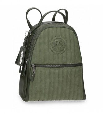 Pepe Jeans para mujer. Mochila Dos Compartimentos Lia verde -26x33x16c