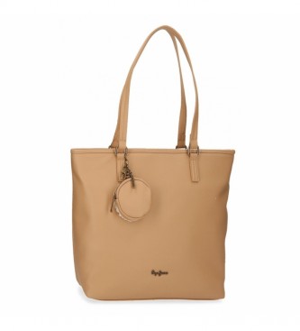 Pepe Jeans para mujer. Bolso porta ordenador Bianca beige -34 x 32 x