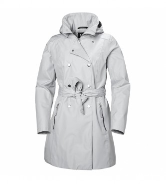 Helly Hansen para mujer. Chaqueta Welsey II Trench gris claro / Helly