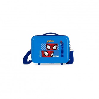 Joumma Bags para niño. 2453921 Neceser Spiderman Hero azul -29x21x15cm- (OSFA), Cremallera, Casual, ABS/Policarbonato, Marino, moda infantil