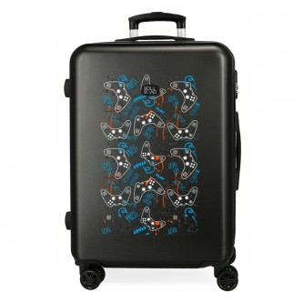 Roll Road unisex. 4631221 Maleta Mediana Gamers rígida 65cm negro (OSFA), Casual, Sintético, ABS/Policarbonato, Mediano, Roll Road outlet 20