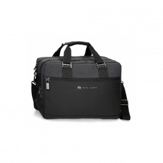 Pepe Jeans für Herren. 7126631 Jarvis Laptop-Tasche schwarz -40x30x11cm -40x30x11cm-. (OSFA), Lässig, Polyester