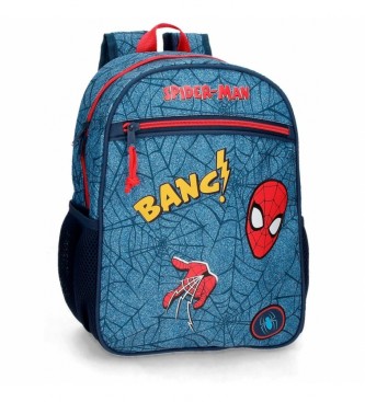 Joumma Bags para niños. Mochila Spiderman Denim 33cm Adaptable a carro