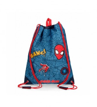 Joumma Bags. Mochila saco Spiderman azul -42x32x0,5cm- Joumma Bags