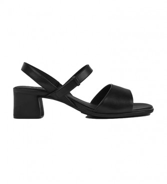 Camper para mujer. K201023-001 Sandalias de piel Katie Sandal negro -Altura cuña: 5,1cm- (37), 3 a 5cm