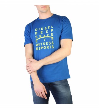 Diesel para homem. T_JUST_J5 T-shirt azul Diesel